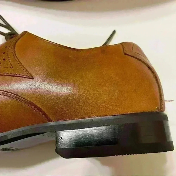 Stacy Adams Sz 9.5M Cognac Garrison Wingtip Leather Oxford Shoes 24840-229 main image 11